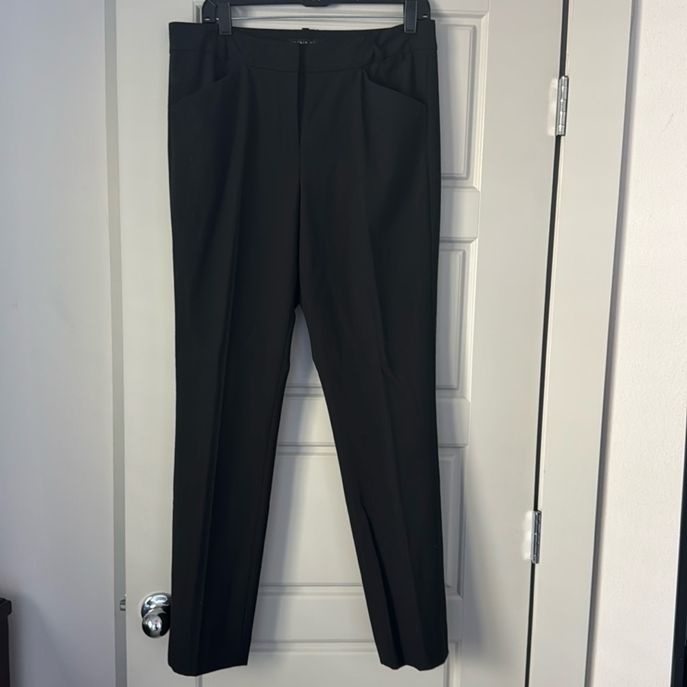 Antonio Melani Payten black sits below waist skinny leg‎ pants Sz 12 new
